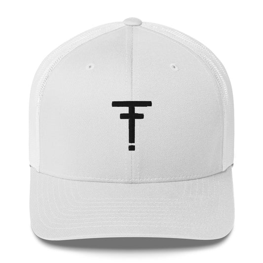 ff perch logo white trucker